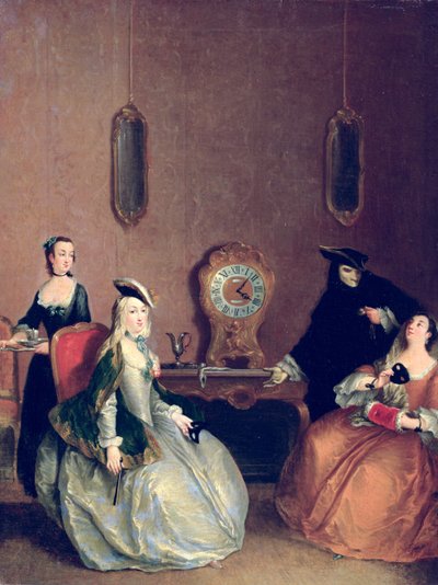 Interior Scene - Masked Party by Pietro after Longhi